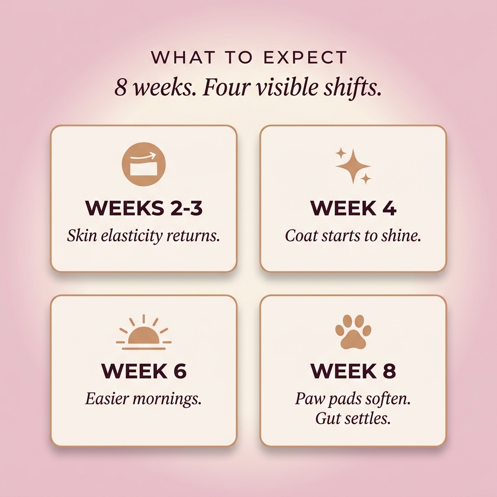 What to expect: weeks 2-3, 4, 6, 8